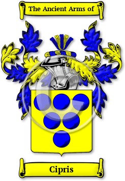 Cipris Family Crest Download (jpg) Legacy Series - 150 DPI
