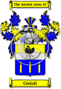 Cerioli Family Crest Download (jpg) Legacy Series - 150 DPI
