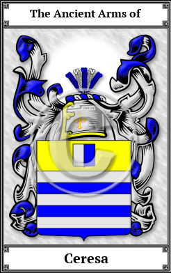 Ceresa Family Crest Download (JPG)  Book Plated - 150 DPI