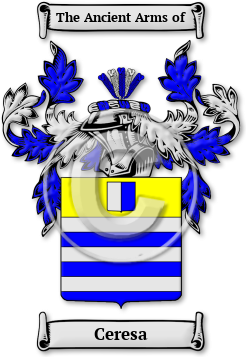 Ceresa Family Crest Download (jpg) Legacy Series - 150 DPI