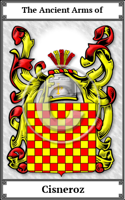 Cisneroz Family Crest Download (JPG)  Book Plated - 150 DPI