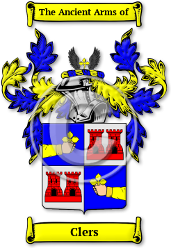 Clers Family Crest Download (jpg) Legacy Series - 150 DPI