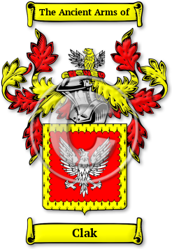 Clak Family Crest Download (JPG) Legacy Series - 600 DPI