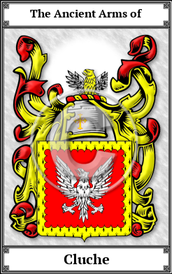 Cluche Family Crest Download (JPG) Book Plated - 600 DPI