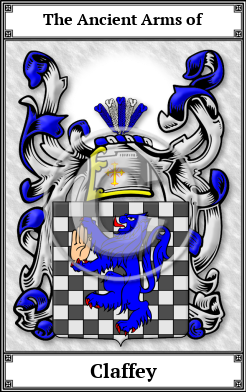 Claffey Family Crest Download (JPG)  Book Plated - 150 DPI