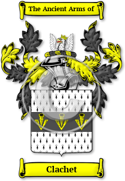 Clachet Family Crest Download (jpg) Legacy Series - 150 DPI