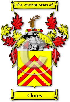 Clores Family Crest Download (JPG) Legacy Series - 600 DPI