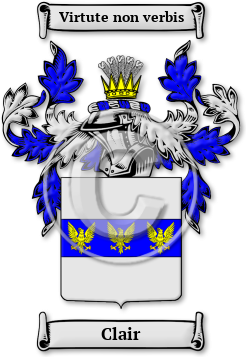 Clair Family Crest Download (JPG) Legacy Series - 600 DPI