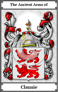 Clansie Family Crest Download (JPG)  Book Plated - 150 DPI