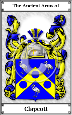 Clapcott Family Crest Download (JPG)  Book Plated - 150 DPI
