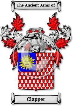 Clapper Family Crest Download (JPG) Legacy Series - 600 DPI