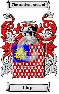 Claps Family Crest Download (jpg) Heritage Series - 150 DPI
