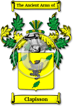 Clapisson Family Crest Download (jpg) Legacy Series - 150 DPI