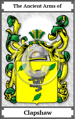 Clapshaw Family Crest Download (JPG)  Book Plated - 150 DPI