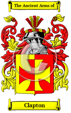 Clapton Family Crest Download (JPG) Heritage Series - 600 DPI