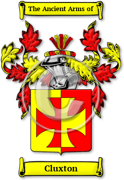 Cluxton Family Crest Download (jpg) Legacy Series - 150 DPI