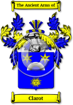 Clarot Family Crest Download (jpg) Legacy Series - 150 DPI