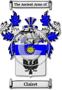Clairet Family Crest Download (JPG) Legacy Series - 600 DPI