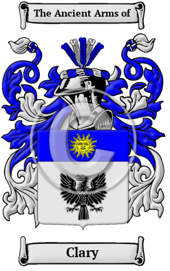 Clary Family Crest Download (JPG) Heritage Series - 600 DPI