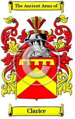 Clarice Family Crest/Coat of Arms