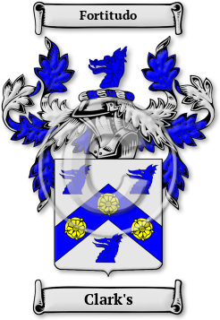 Clark's Family Crest Download (jpg) Legacy Series - 150 DPI