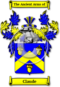 Claude Family Crest Download (jpg) Legacy Series - 150 DPI