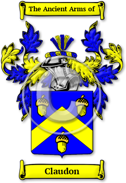 Claudon Family Crest Download (JPG) Legacy Series - 600 DPI