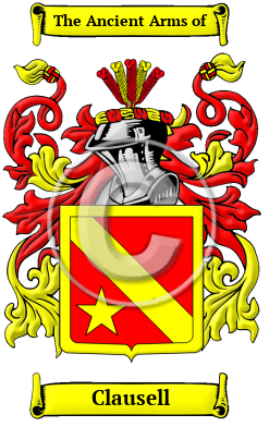 Clausell Family Crest/Coat of Arms