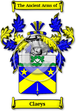 Claeys Family Crest Download (JPG) Legacy Series - 600 DPI
