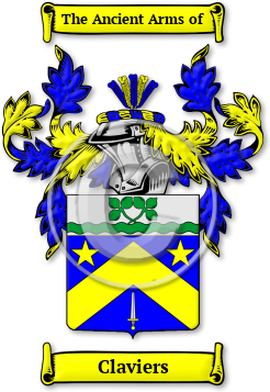 Claviers Family Crest Download (JPG) Legacy Series - 600 DPI