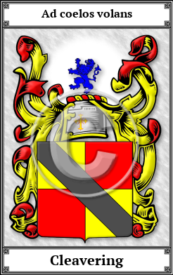 Cleavering Family Crest Download (JPG)  Book Plated - 150 DPI