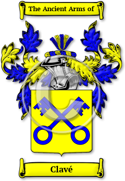 Clavé Family Crest Download (jpg) Legacy Series - 150 DPI