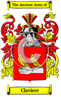 Claviere Family Crest Download (JPG) Heritage Series - 600 DPI