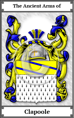 Clapoole Family Crest Download (JPG)  Book Plated - 150 DPI