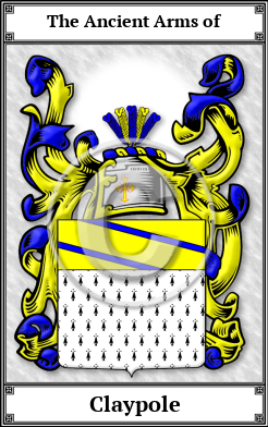 Claypole Family Crest Download (JPG)  Book Plated - 150 DPI