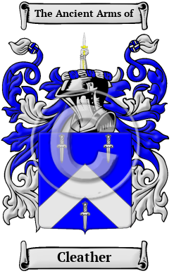 Cleather Family Crest Download (JPG) Heritage Series - 600 DPI