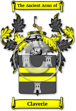 Claverie Family Crest Download (jpg) Legacy Series - 150 DPI
