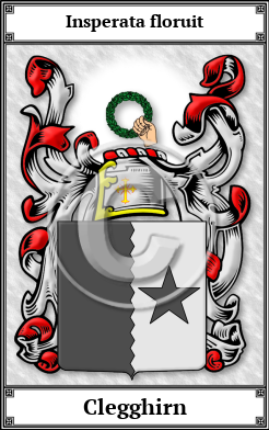 Clegghirn Family Crest Download (JPG)  Book Plated - 150 DPI