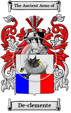 De-clemente Family Crest Download (JPG) Heritage Series - 300 DPI