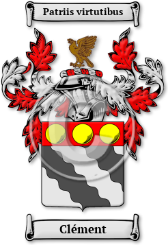 Clément Family Crest Download (JPG) Legacy Series - 600 DPI