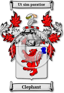 Clephant Family Crest Download (JPG) Legacy Series - 600 DPI