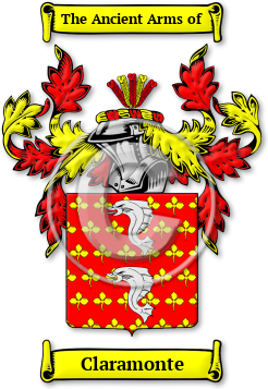 Claramonte Family Crest Download (jpg) Legacy Series - 150 DPI