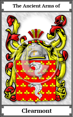 Clearmont Family Crest Download (JPG) Book Plated - 600 DPI