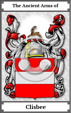 Clisbee Family Crest Download (JPG)  Book Plated - 150 DPI