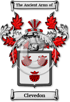 Clevedon Family Crest Download (jpg) Legacy Series - 150 DPI