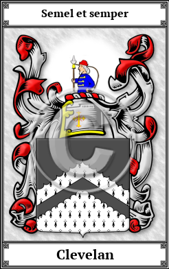 Clevelan Family Crest Download (JPG)  Book Plated - 150 DPI