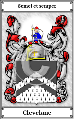 Clevelane Family Crest Download (JPG)  Book Plated - 150 DPI