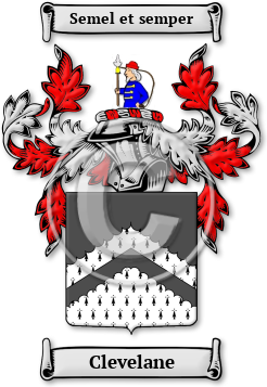 Clevelane Family Crest Download (jpg) Legacy Series - 150 DPI