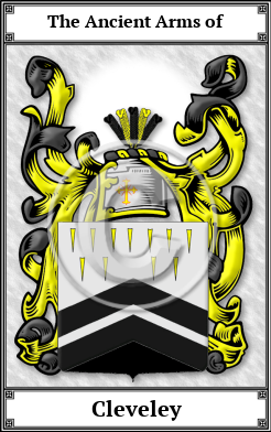 Cleveley Family Crest Download (JPG)  Book Plated - 150 DPI