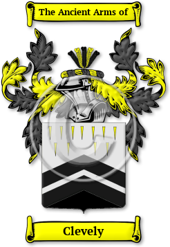 Clevely Family Crest Download (jpg) Legacy Series - 150 DPI